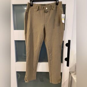 Michael Kors Stretch Ankle Pant - Safari Green